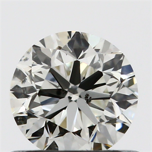 Picture of Natural Diamond 0.60 Carats, Round with Very Good Cut, K Color, SI1 Clarity and Certified by GIA