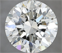 Natural Diamond 3.20 Carats, Round with Excellent Cut, I Color, VS1 Clarity and Certified by IGI