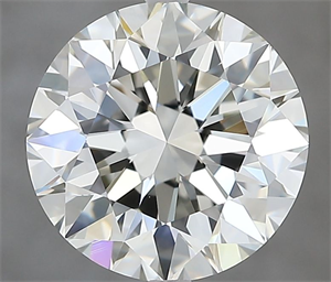 Picture of Natural Diamond 3.20 Carats, Round with Excellent Cut, I Color, VS1 Clarity and Certified by IGI