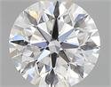 Natural Diamond 0.40 Carats, Round with Excellent Cut, F Color, SI1 Clarity and Certified by GIA