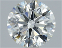 Natural Diamond 2.24 Carats, Round with Excellent Cut, J Color, SI2 Clarity and Certified by GIA