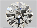 Natural Diamond 0.43 Carats, Round with Excellent Cut, I Color, IF Clarity and Certified by GIA