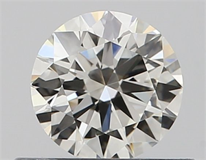 Picture of Natural Diamond 0.43 Carats, Round with Excellent Cut, I Color, IF Clarity and Certified by GIA