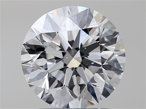 Picture of Natural Diamond 1.70 Carats, Round with Excellent Cut, E Color, SI1 Clarity and Certified by GIA