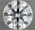 Natural Diamond 4.12 Carats, Round with Excellent Cut, I Color, VS2 Clarity and Certified by IGI