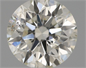 Natural Diamond 0.57 Carats, Round with Excellent Cut, I Color, SI2 Clarity and Certified by IGI