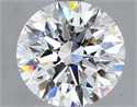 Natural Diamond 1.72 Carats, Round with Excellent Cut, F Color, VVS1 Clarity and Certified by GIA