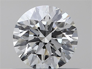 Picture of Natural Diamond 0.40 Carats, Round with Excellent Cut, J Color, VS1 Clarity and Certified by GIA