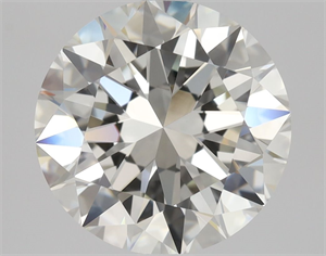 Picture of Natural Diamond 2.01 Carats, Round with Excellent Cut, I Color, VVS2 Clarity and Certified by GIA