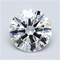 Natural Diamond 1.30 Carats, Round with Excellent Cut, F Color, VVS1 Clarity and Certified by GIA