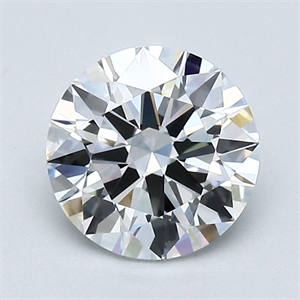 Picture of Natural Diamond 1.30 Carats, Round with Excellent Cut, F Color, VVS1 Clarity and Certified by GIA