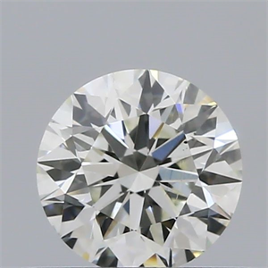 Picture of Natural Diamond 0.41 Carats, Round with Excellent Cut, H Color, VS2 Clarity and Certified by IGI