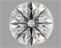 Natural Diamond 1.54 Carats, Round with Excellent Cut, E Color, VS1 Clarity and Certified by IGI