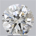 Natural Diamond 3.01 Carats, Round with Excellent Cut, J Color, VS1 Clarity and Certified by GIA