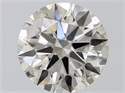 Natural Diamond 2.31 Carats, Round with Excellent Cut, J Color, SI1 Clarity and Certified by GIA