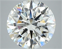 Natural Diamond 5.02 Carats, Round with Excellent Cut, H Color, VS1 Clarity and Certified by GIA