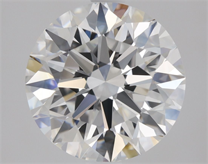 Picture of Natural Diamond 2.09 Carats, Round with Excellent Cut, E Color, VVS2 Clarity and Certified by GIA