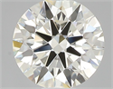 Natural Diamond 0.45 Carats, Round with Excellent Cut, K Color, VVS2 Clarity and Certified by GIA