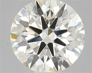 Picture of Natural Diamond 0.45 Carats, Round with Excellent Cut, K Color, VVS2 Clarity and Certified by GIA