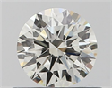 Natural Diamond 0.50 Carats, Round with Excellent Cut, J Color, SI1 Clarity and Certified by GIA