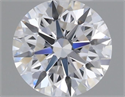 Natural Diamond 0.41 Carats, Round with Very Good Cut, D Color, VVS2 Clarity and Certified by GIA