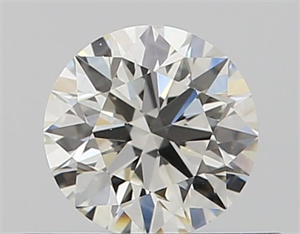 Picture of Natural Diamond 0.40 Carats, Round with Excellent Cut, I Color, VS2 Clarity and Certified by GIA