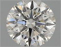 Natural Diamond 0.40 Carats, Round with Excellent Cut, G Color, SI2 Clarity and Certified by IGI