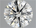 Natural Diamond 0.41 Carats, Round with Excellent Cut, K Color, IF Clarity and Certified by GIA