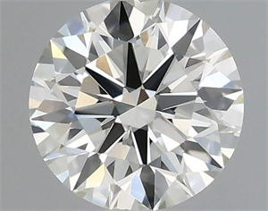 Picture of Natural Diamond 0.41 Carats, Round with Excellent Cut, K Color, IF Clarity and Certified by GIA