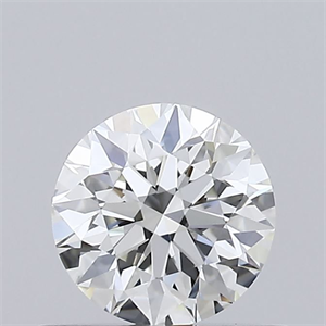 Picture of Natural Diamond 0.42 Carats, Round with Excellent Cut, I Color, VVS1 Clarity and Certified by GIA