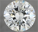 Natural Diamond 2.58 Carats, Round with Excellent Cut, J Color, VS1 Clarity and Certified by GIA