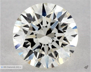 Picture of Natural Diamond 0.51 Carats, Round with Excellent Cut, K Color, VVS1 Clarity and Certified by GIA