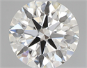 Natural Diamond 0.40 Carats, Round with Excellent Cut, I Color, IF Clarity and Certified by GIA