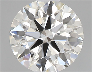 Picture of Natural Diamond 0.40 Carats, Round with Excellent Cut, I Color, IF Clarity and Certified by GIA