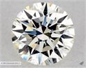 Natural Diamond 0.52 Carats, Round with Excellent Cut, K Color, VVS2 Clarity and Certified by GIA