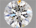 Natural Diamond 0.40 Carats, Round with Very Good Cut, I Color, VVS2 Clarity and Certified by GIA