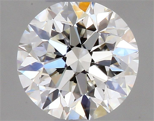 Picture of Natural Diamond 0.40 Carats, Round with Very Good Cut, I Color, VVS2 Clarity and Certified by GIA