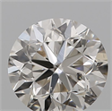 Natural Diamond 0.51 Carats, Round with Very Good Cut, J Color, SI2 Clarity and Certified by IGI