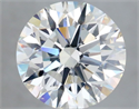 Natural Diamond 2.06 Carats, Round with Excellent Cut, I Color, SI1 Clarity and Certified by GIA