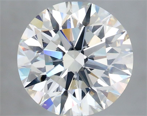 Picture of Natural Diamond 2.06 Carats, Round with Excellent Cut, I Color, SI1 Clarity and Certified by GIA