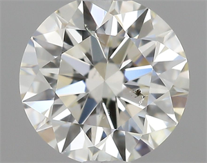 Picture of Natural Diamond 0.50 Carats, Round with Excellent Cut, K Color, SI1 Clarity and Certified by GIA