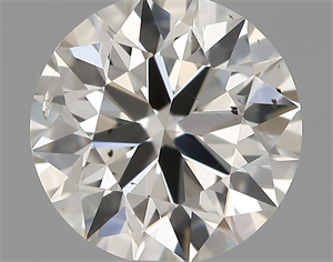 Picture of Natural Diamond 0.58 Carats, Round with Excellent Cut, H Color, SI1 Clarity and Certified by IGI