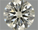 Natural Diamond 0.54 Carats, Round with Excellent Cut, K Color, SI1 Clarity and Certified by IGI