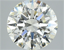 Natural Diamond 2.53 Carats, Round with Excellent Cut, I Color, VVS2 Clarity and Certified by GIA