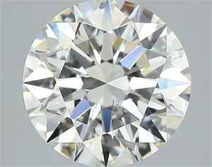 Picture of Natural Diamond 2.53 Carats, Round with Excellent Cut, I Color, VVS2 Clarity and Certified by GIA