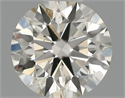 Natural Diamond 0.40 Carats, Round with Excellent Cut, H Color, VS2 Clarity and Certified by IGI