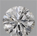 Natural Diamond 0.61 Carats, Round with Very Good Cut, G Color, I1 Clarity and Certified by IGI