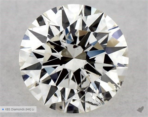 Picture of Natural Diamond 0.50 Carats, Round with Excellent Cut, K Color, SI1 Clarity and Certified by GIA