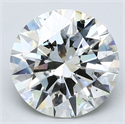 Natural Diamond 3.06 Carats, Round with Excellent Cut, I Color, SI1 Clarity and Certified by GIA