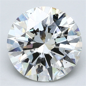 Picture of Natural Diamond 3.06 Carats, Round with Excellent Cut, I Color, SI1 Clarity and Certified by GIA